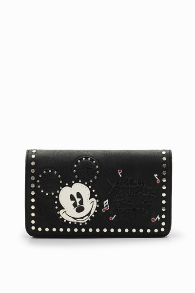 Shop Desigual Mickey Mouse Mini Bag In Black