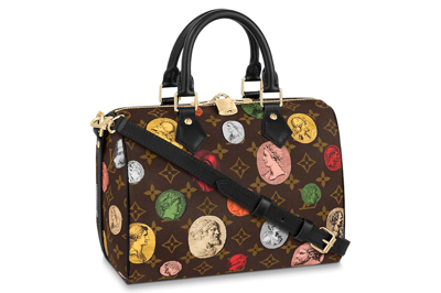 Pre-owned Louis Vuitton X Fornasetti Speedy Bandouliere 25 Monogram Cameo Brown