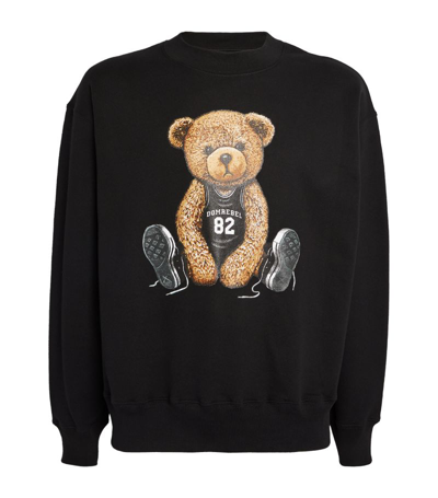 Shop Domrebel Cotton Basketball Bear Sweatshirt In Black