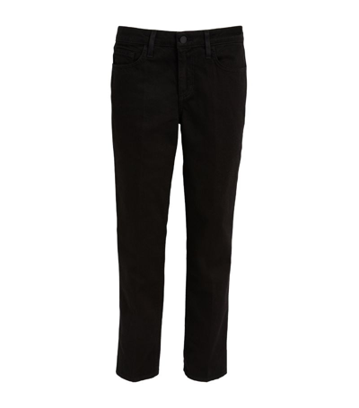 Shop L Agence Nevia Straight-leg Jeans In Black