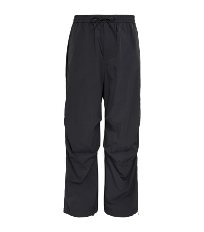 Shop Juunj Wide-leg Drawstring Trousers In Grey