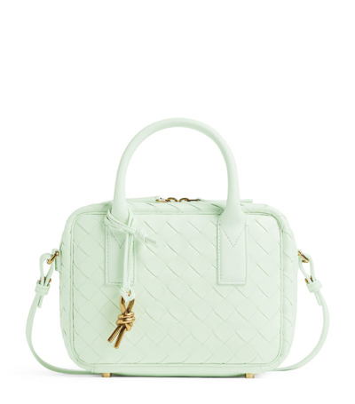 Shop Bottega Veneta Small Leather Getaway Top-handle Bag In White