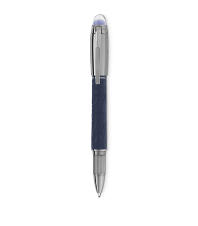 Shop Montblanc Starwalker Spaceblue Doué Fineliner Pen In Blue