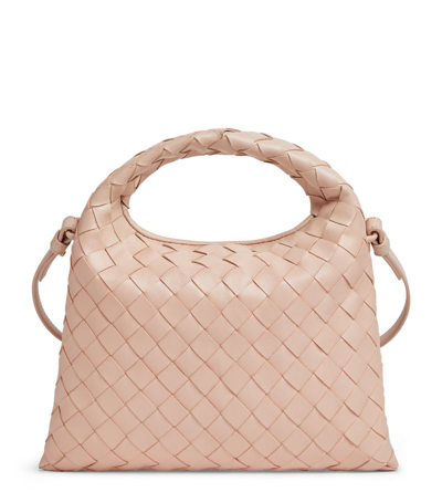 Shop Bottega Veneta Mini Leather Hop Cross-body Bag In Pink