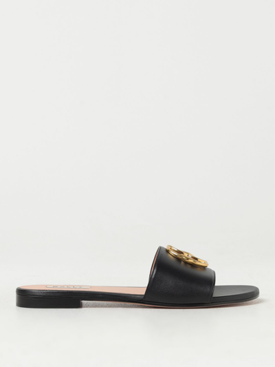 Shop Bally Flat Sandals  Woman Color Black