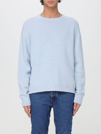 Shop Palm Angels Sweater  Men Color Gnawed Blue