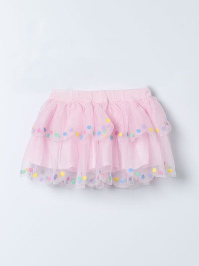 Stella Mccartney Polka Dot-trim Tulle Skirt In Wisteria