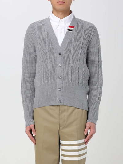 Shop Thom Browne Cardigan  Men Color Grey