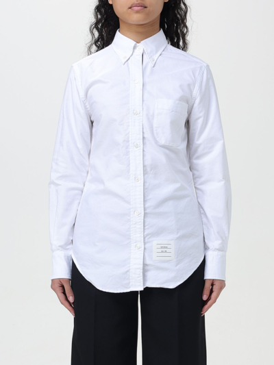 Shop Thom Browne Shirt  Woman Color White