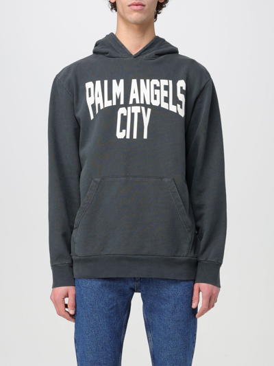 Shop Palm Angels Sweatshirt  Men Color Black
