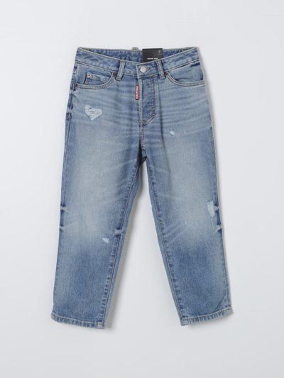 Shop Dsquared2 Junior Jeans  Kids Color Blue