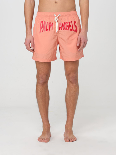 Shop Palm Angels Swimsuit  Men Color Pink