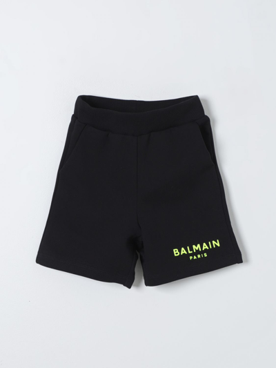 Shop Balmain Shorts  Kids Kids Color Black
