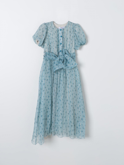 Shop Simonetta Dress  Kids Color Blue