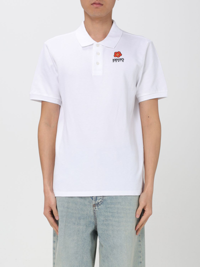 Shop Kenzo Polo Shirt  Men Color White