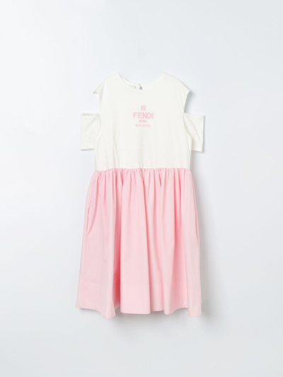 Shop Fendi Dress  Kids Kids In Pink