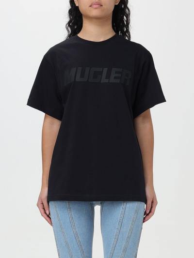 Shop Mugler T-shirt  Woman Color Black