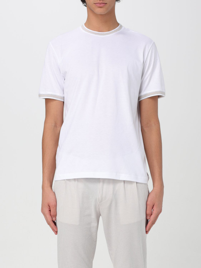 Shop Eleventy T-shirt  Men Color White