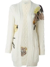 VALENTINO 'Kimono 1997' cable knit cardigan,HANDWASH