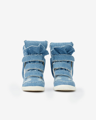 Shop Isabel Marant Bekett Sneakers In Blau