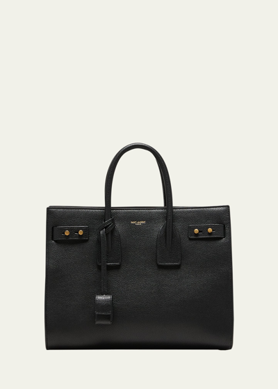 Shop Saint Laurent Sac De Jour Small Leather Top-handle Bag In Black