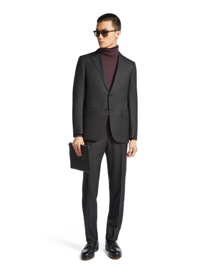 Shop Zegna Black Oasi Cashmere Suit