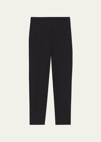 Shop Theory Thaniel Slim Cropped Stretch Pants In Blk