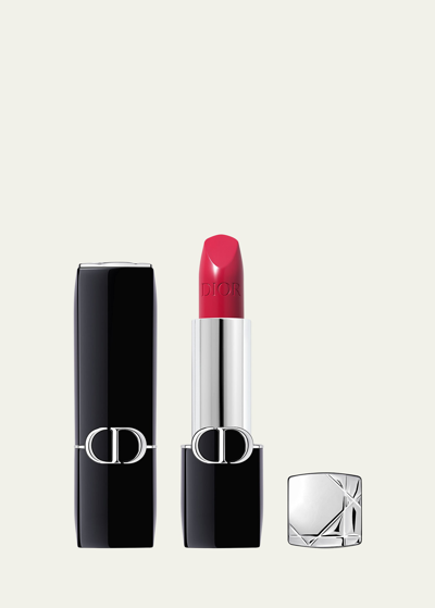 Shop Dior Rouge Satin Lipstick In 766 Rose Harpers
