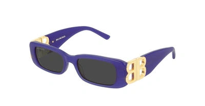 Shop Balenciaga Sunglasses In Shiny Milky Purple