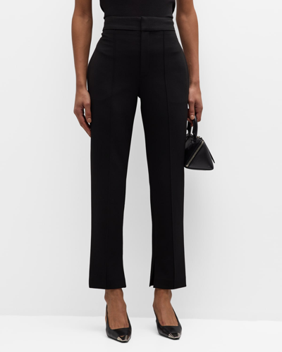 Shop A.l.c Trent Straight Pintuck Pants In Black