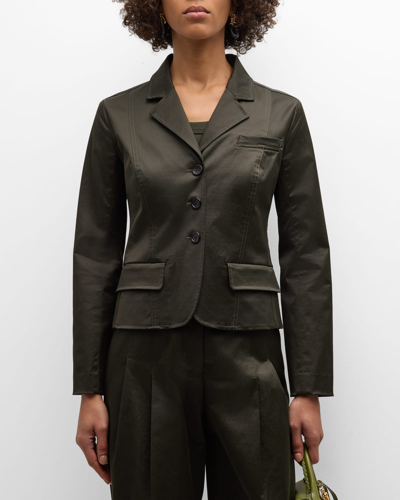 Shop A.l.c Fallon Button-front Jacket In Mossy