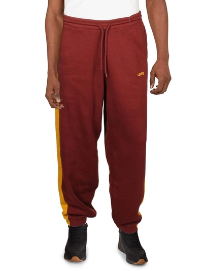 Shop Levi's Mens Comfortable Relaxed Jogger Pants In Red