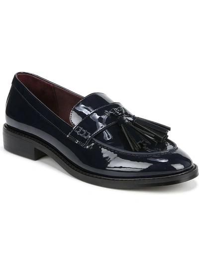 Shop Franco Sarto Carolyn Low Womens Patent Slip On Loafers In Black