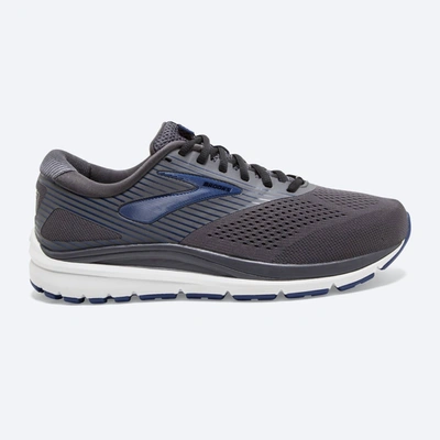 Shop Brooks Men's Addiction 14 Running Shoes - 2e/wide Width In Blackened Pearl/blue/black In Grey