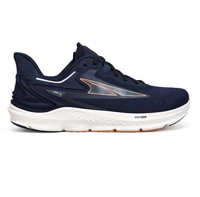 Shop Altra Women's Torin 6 Running Shoes - Wide Width In Navy/coral In Blue