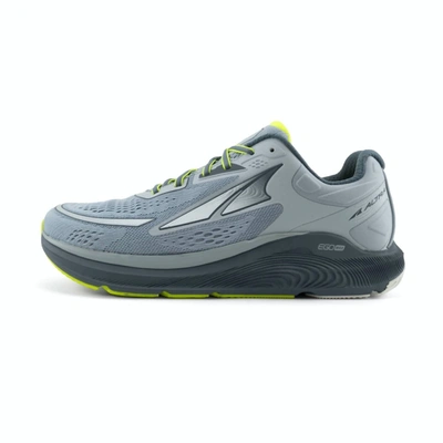 Shop Altra Men's Paradigm 6 Running Shoes In Gray/lime In Grey