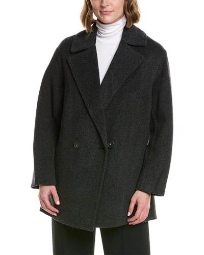Shop Vince Fine Wool-blend Car Coat In Grey