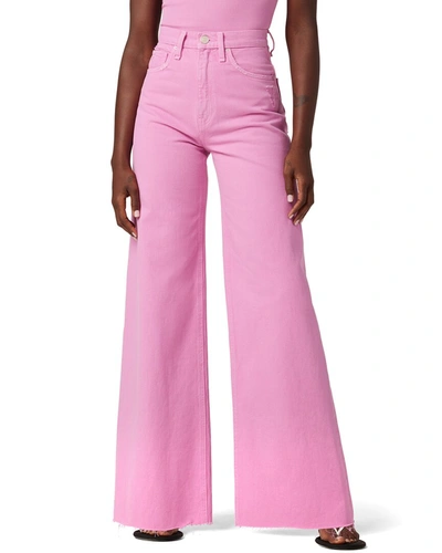 Shop Hudson Jeans James High-rise Wide Leg Fuchsia Pink Jean