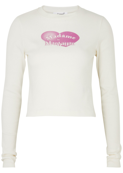 Shop Cannari Concept Printed Cotton Top In White