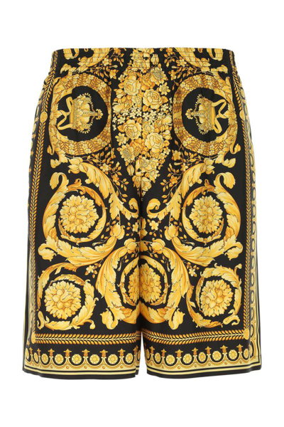 Shop Versace Shorts In Printed