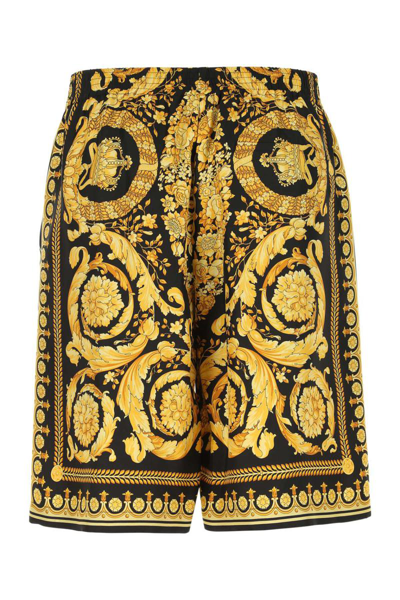 Shop Versace Shorts In Printed