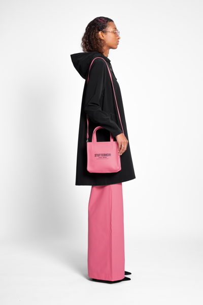Stutterheim Mosebacke Lightweight Matte Zip Raincoat In Black