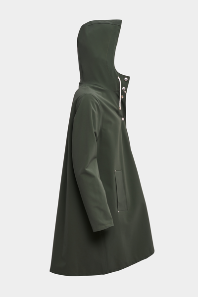 Shop Stutterheim Mosebacke Lightweight Matte Raincoat In Green