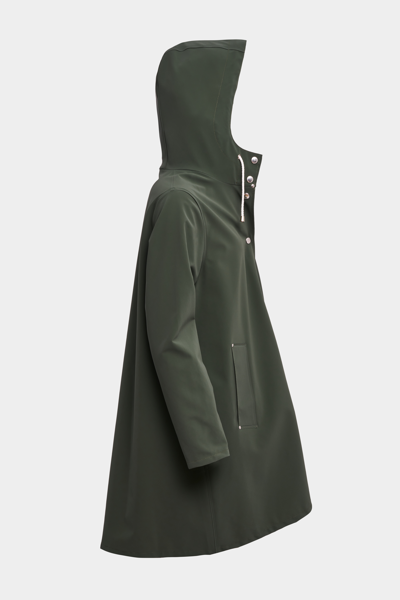 Stutterheim Mosebacke Lightweight Matte Raincoat In Green