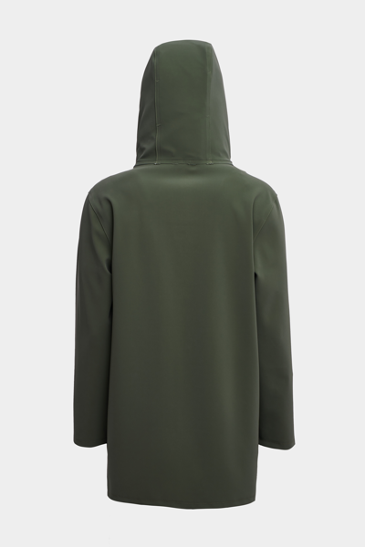 Shop Stutterheim Stockholm Lightweight Matte Raincoat In Green