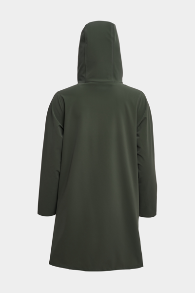 Stutterheim Mosebacke Lightweight Matte Raincoat In Green
