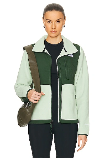 Shop The North Face Denali Jacket In Misty Sage & Pine Needle