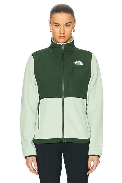 Shop The North Face Denali Jacket In Misty Sage & Pine Needle