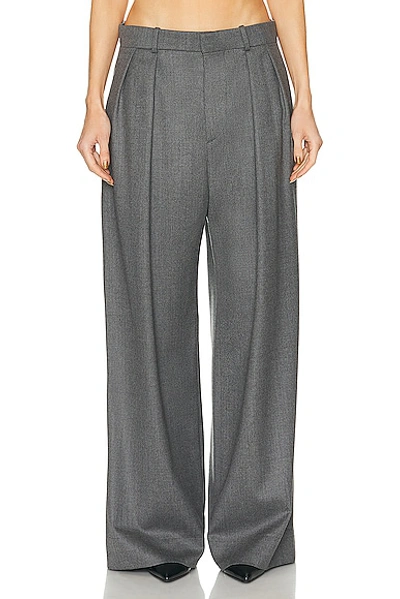 Shop Wardrobe.nyc Low Rise Trouser In Charcoal
