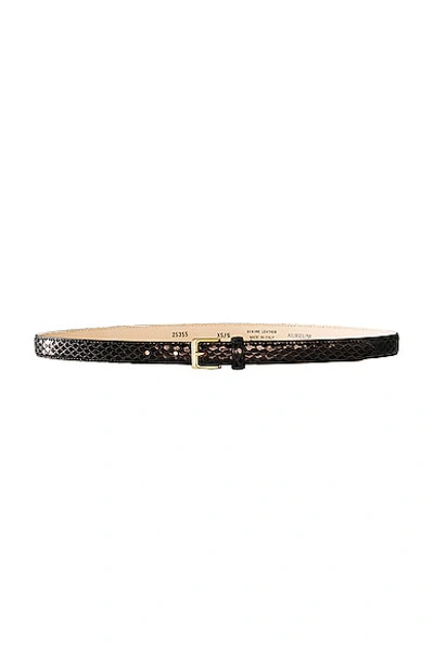 Shop Aureum Black Snake Embossed Belt